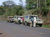 Reifenpanne  zwischen Moshi und Marangu