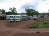 afrikanischer Busplatz, kurz vor Rongai